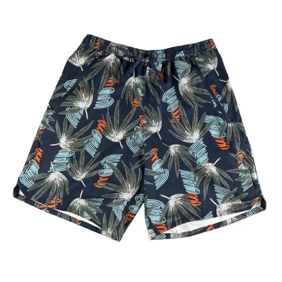 Patagonia Men's Nine Trails 8" Inseam Lined Floral Navy Blue Shorts Sizes S - M - Picture 4 of 5